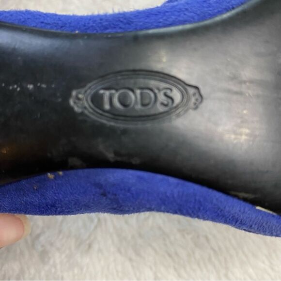 TOD’S BALLET FLATS DEE LACCERTO SUEDE - Picture 8 of 10